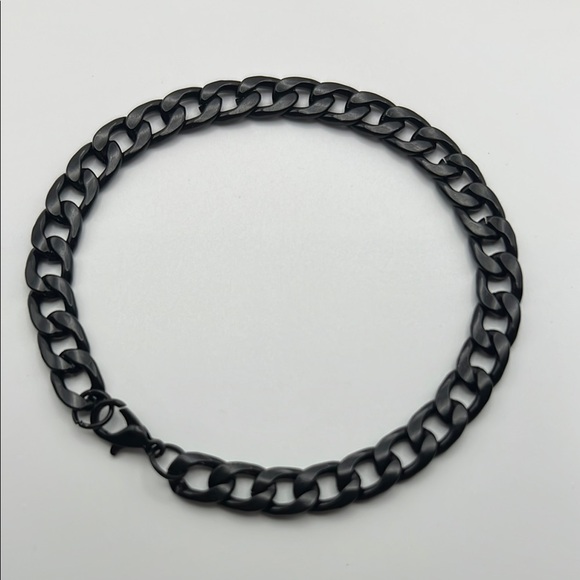 Black Cuban Chain Bracelet - Picture 1 of 2